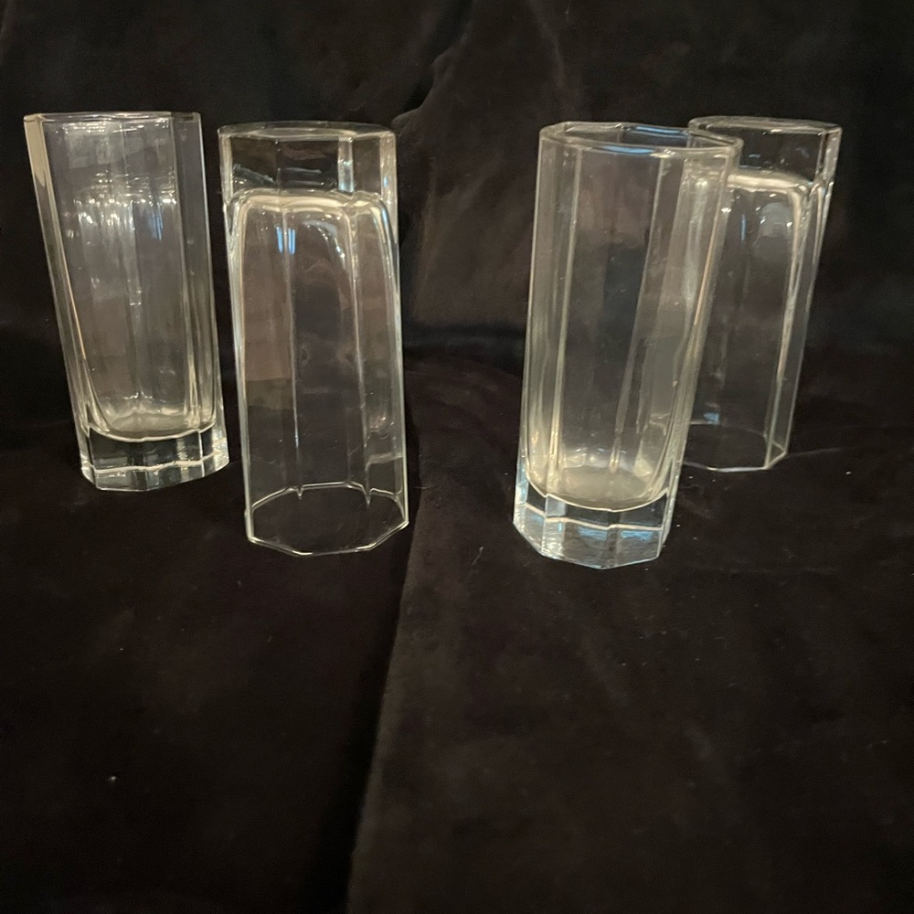 Set of 4 Octime clear tumblers/high ball glasses